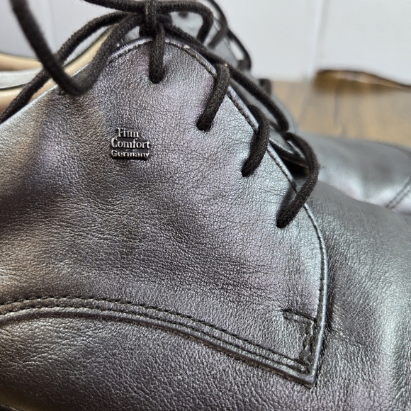 Finn Comfort Rosario Pewter Leather Walking Shoes - Picture 12 of 13